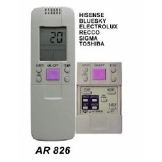 AR826 REMOTO AIRE CARCASA ORIGINAL, HISENSE, BLUESKY, TOSHIBA