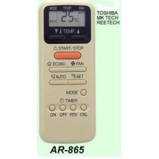 AR865 REMOTO AIRE CARCASA ORIGINAL TOSHIBA, MK TECH, REETECH