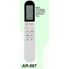 AR867 REMOTO AIRE CARCASA ORIGINAL NEX HYUNDAY, ELECTRA, HITACHI, TCL