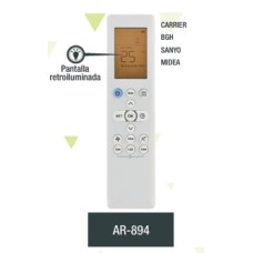 AR894 REMOTO AIRE CARCASA ORIGINAL SANYO, CARRIER BGH MIDEA