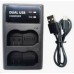 CENEL15DUO CARGADOR P/ NIKON ENEL15 LITIO-ION DOBLE