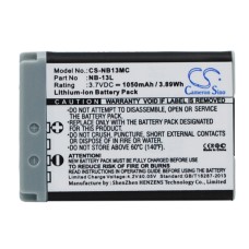 NB13MC BAT. P/CANON LITIO-ION 3,7V 10530 MAH NB13MC BAT. P/CANON LITIO-ION 3,7V 10530 MAH