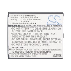 SMN075SL BAT.CEL.SAMSUNG J 3.7V / 2200MAH / LITIO-ION