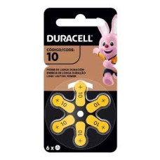 DU10 PILA AUDIOLOGIA 1,4V DURACELL BLISTER X 6