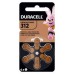 DU312 PILA AUDIOLOGIA 1,4V DURACELL BLISTER X 6
