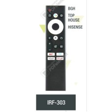 IRF303 CONTROL REMOTO PARA LCD BGH, TOP HOUSE, HISENSE COMANDO DE VOZ
