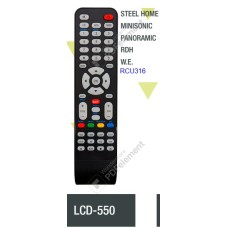 LCD550 CONTROL REMOTO PARA LCD STEEL HOME, MINISONIC, PANORAMIC, RDH, W.E.