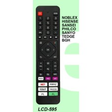 LCD595 CONTROL REMOTO PARA LCD SMART SANYO NOBLEX HISENSE SANSEI BGH TEDGE