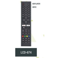 LCD674 CONTROL REMOTO PARA LCD SMART HDPLAYER ORYX