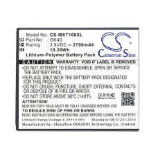 MXT160XL BATERÍA PARA MOTOROLA MOTO G4 PLAY, GK40, 2700MAH