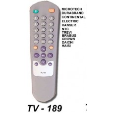 TV 189 ONTROL REM. SIMIL ORIGINAL MICROTECH, DURABRAND