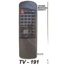 TV 191 ONTROL REM. SIMIL ORIGINAL CROWN MUSTANG