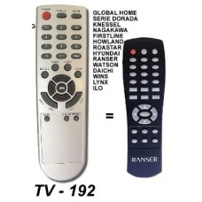 TV 192 ONTROL REM. SIMIL ORIGINAL GLOBAL HOME