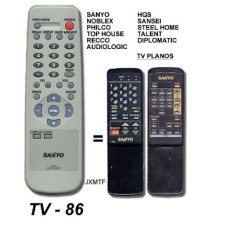 TV86 ONTROL REM. SIMIL ORIGINAL SANYO, PHILCO